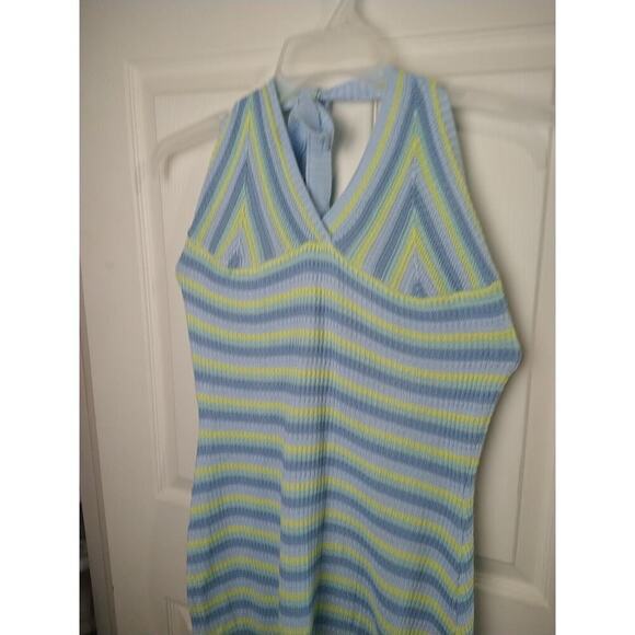 No Comment Knitted High Neck Tie Knee Length Dress. Size L - Picture 2 of 9